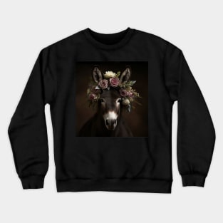 Donkey Floral Princess Crewneck Sweatshirt